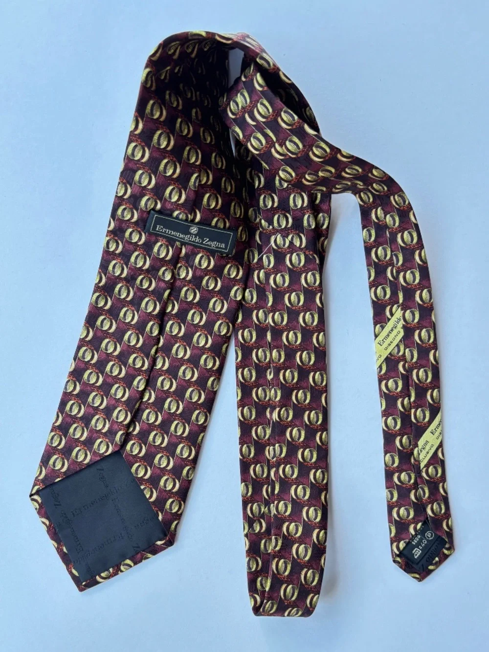 Ermenegildo Zegna maroon gold